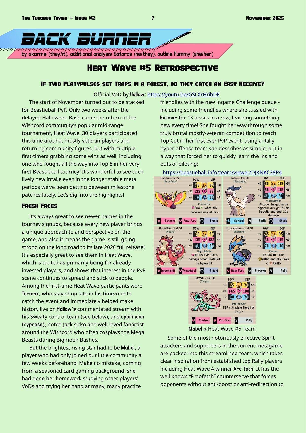 Page 7. Heat Wave 5 retrospective by skarme